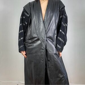 Dominic Bellissimo leather trench coat